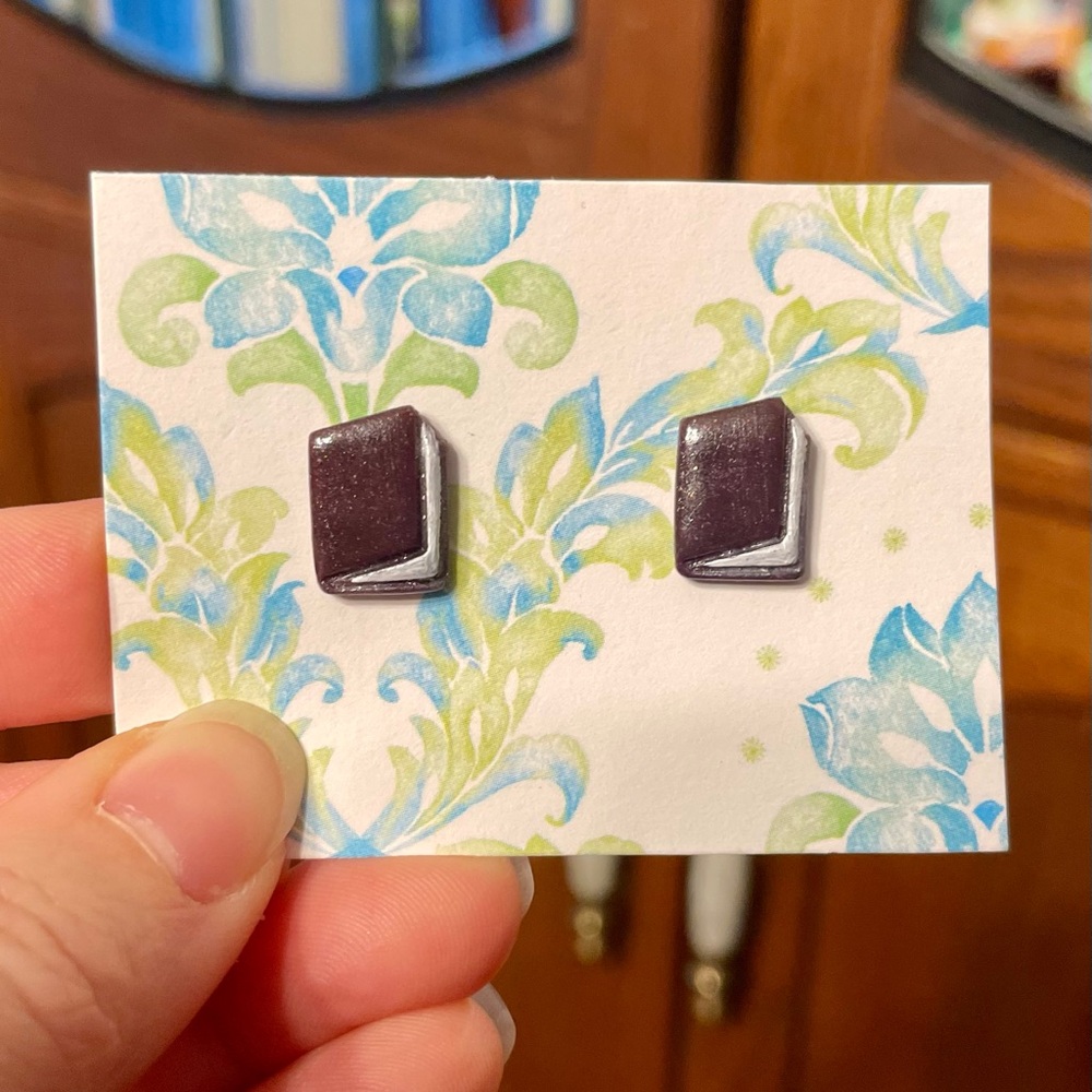 Book Earrings